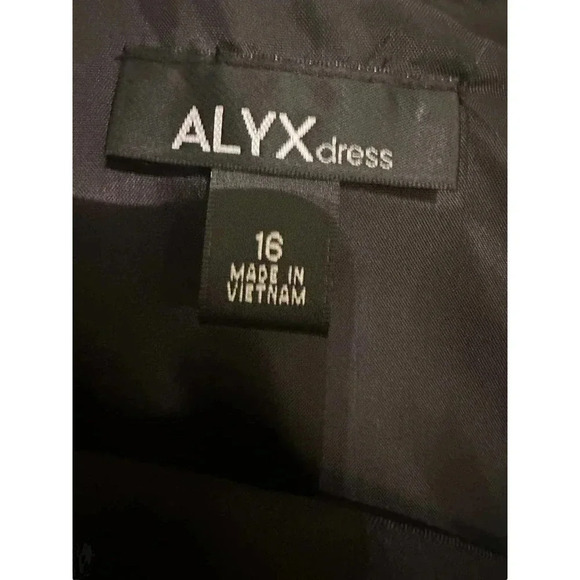 Alyx Women’s Black & White Polka Dot Sleeveless Stretch Sheath Dress Size 16 - Picture 5 of 10